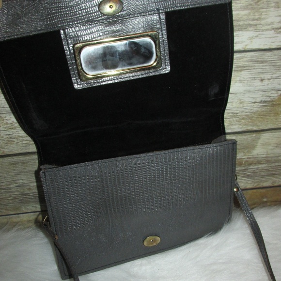 Vintage Hala Gray Snakeskin Embossed Leather Purse - Picture 6 of 8